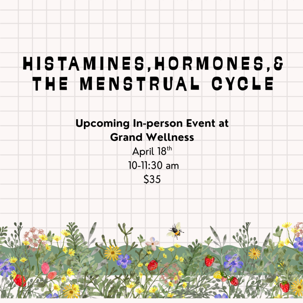 histamines, hormones, menstrual cycle, PMDD, PMS, allergies