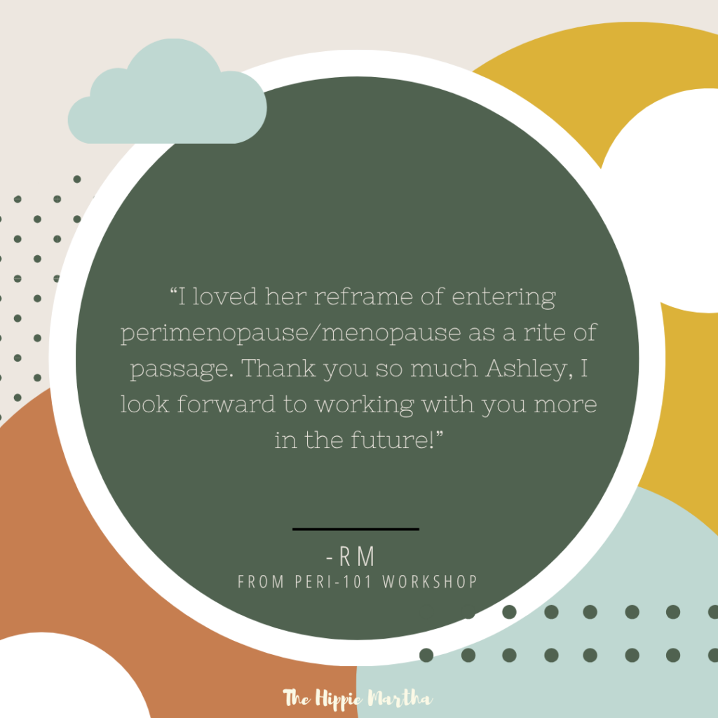 perimenopause, testimonial, body literacy, middle age